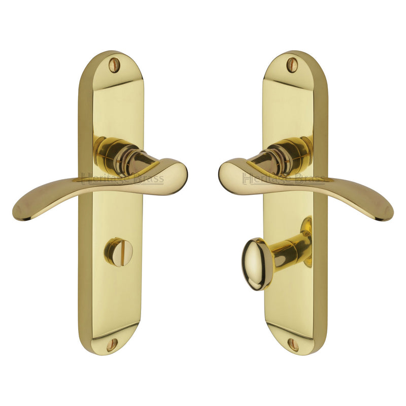 Heritage Brass Maya Door Handle on Plate
