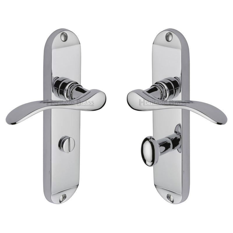 Heritage Brass Maya Door Handle on Plate