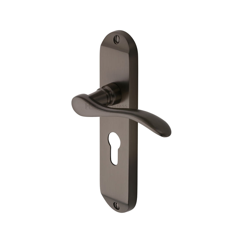 Heritage Brass Maya Door Handle on Plate
