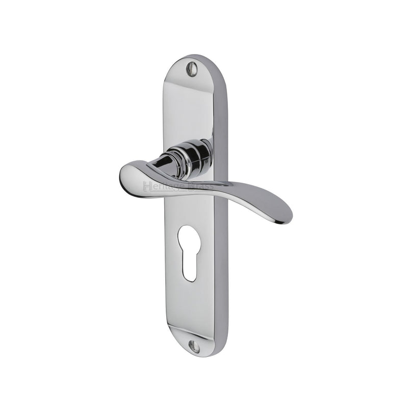 Heritage Brass Maya Door Handle on Plate