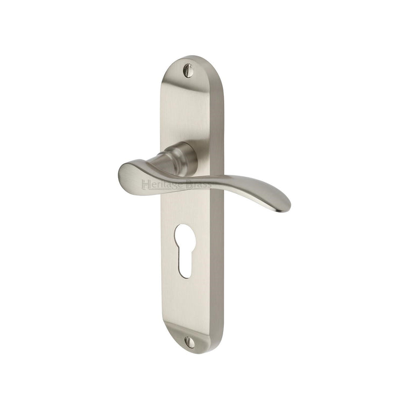 Heritage Brass Maya Door Handle on Plate