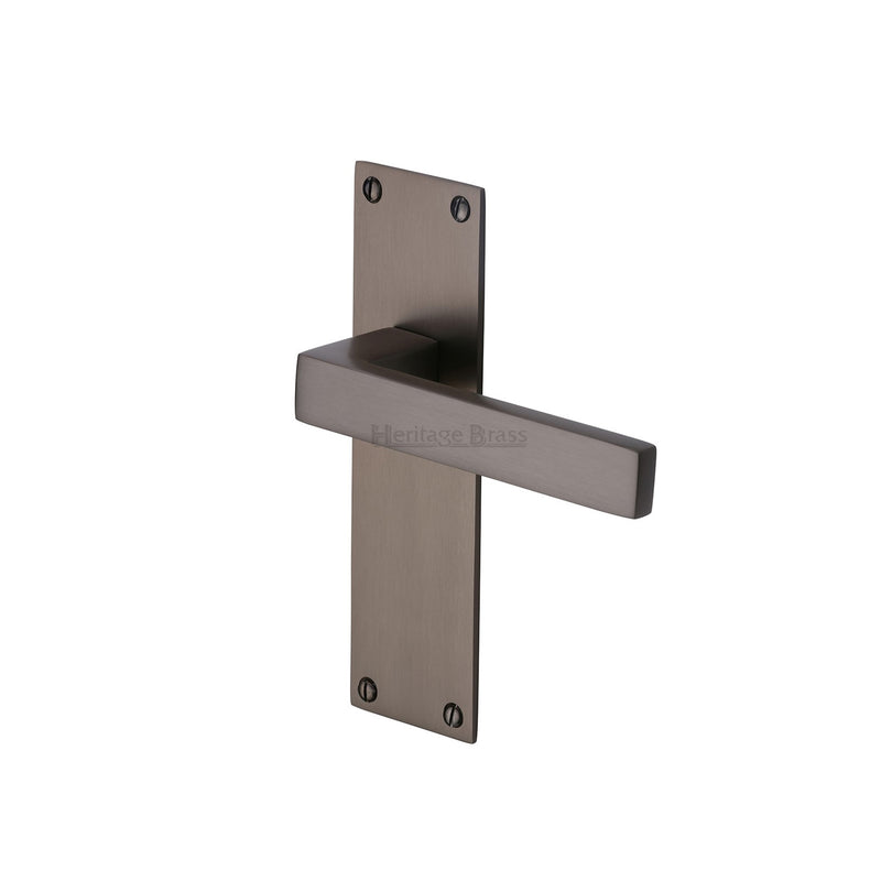 Heritage Brass Metro Door Handle on Plate
