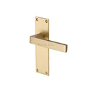 Heritage Brass Metro Door Handle on Plate