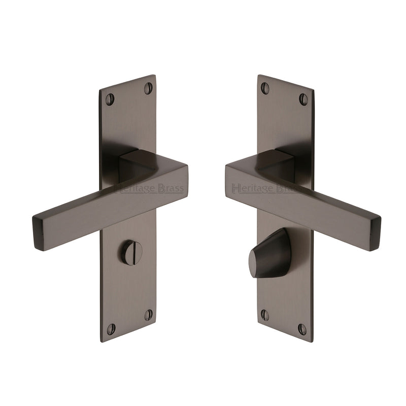 Heritage Brass Metro Door Handle on Plate