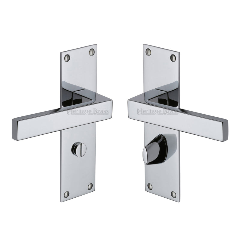 Heritage Brass Metro Door Handle on Plate
