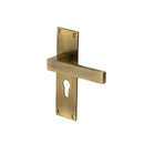 Heritage Brass Metro Door Handle on Plate