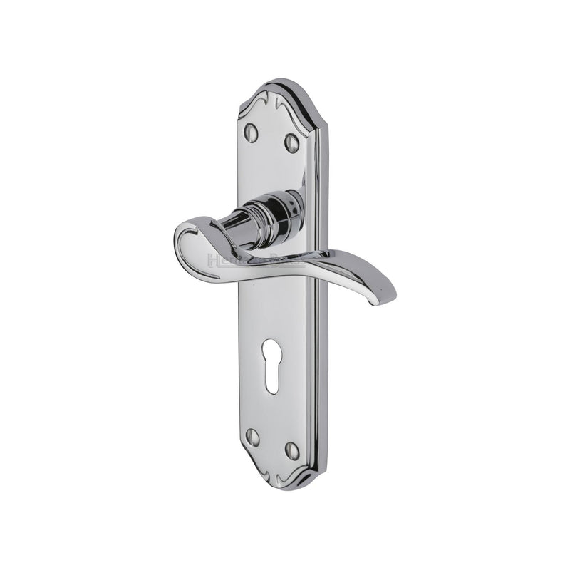 Heritage Brass Verona Small Door Handle on Plate