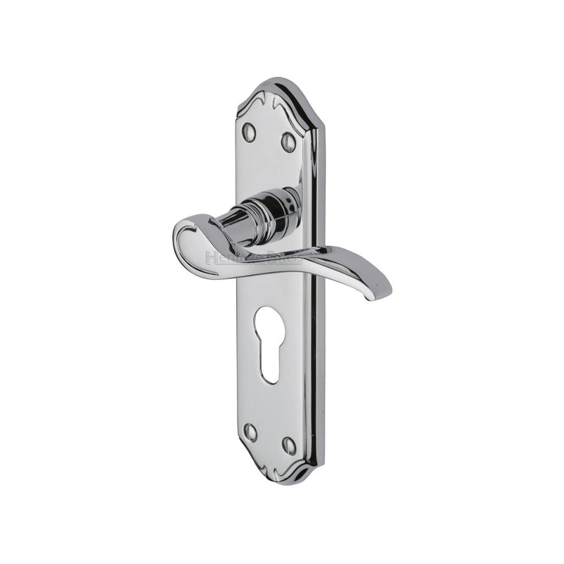 Heritage Brass Verona Small Door Handle on Plate