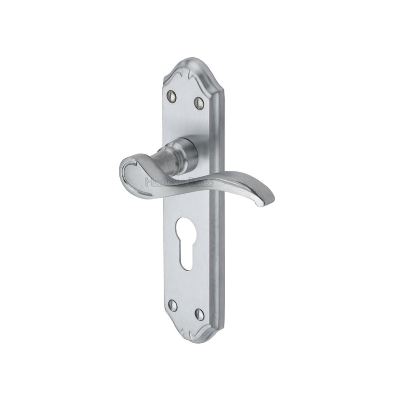 Heritage Brass Verona Small Door Handle on Plate