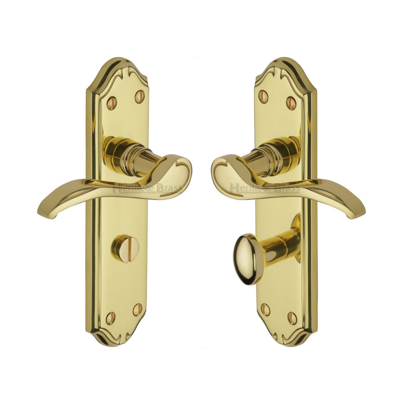 Heritage Brass Verona Small Door Handle on Plate