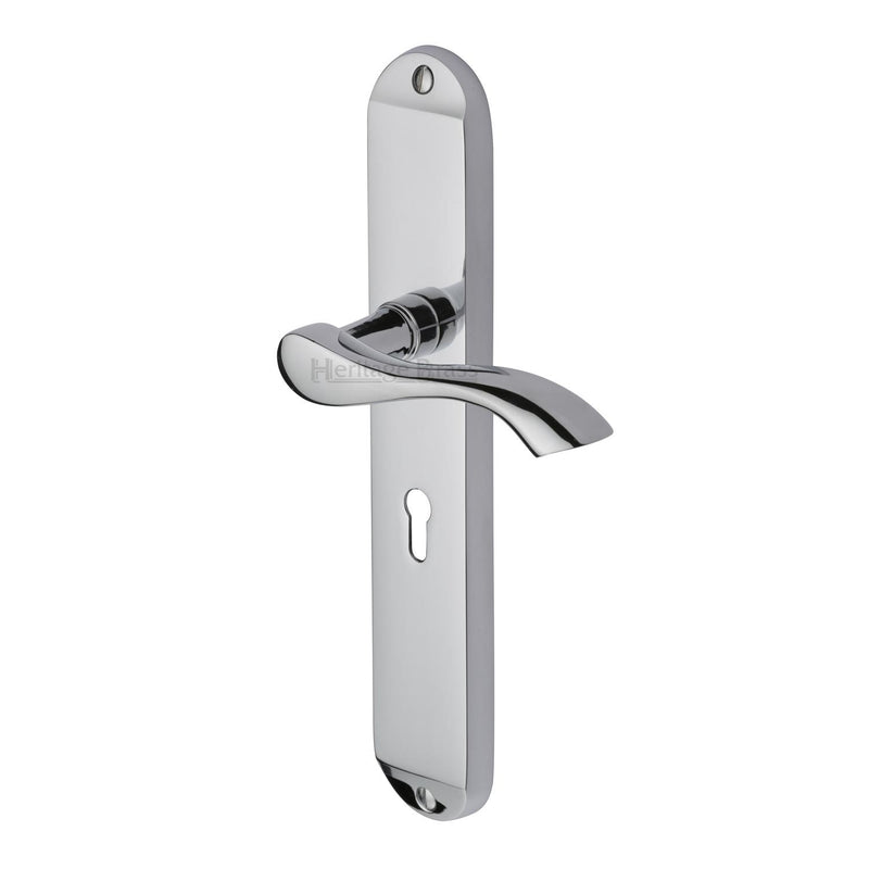 Heritage Brass Algarve Long Door Handle on Plate