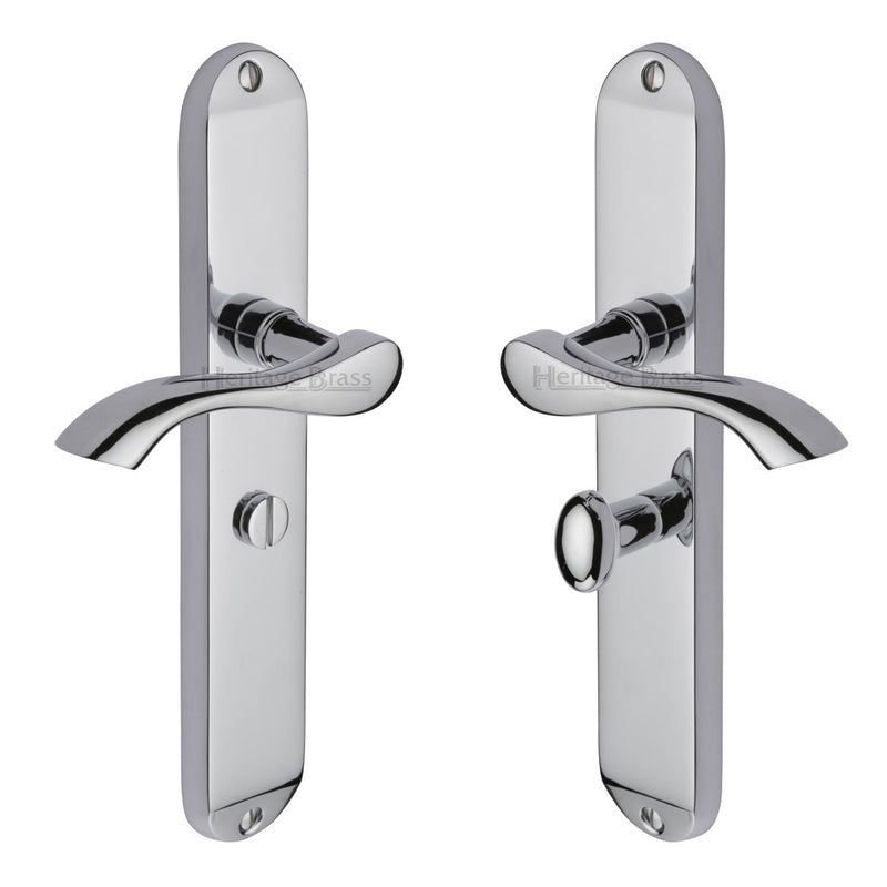 Heritage Brass Algarve Long Door Handle on Plate