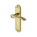 Heritage Brass Algarve Door Handle on Plate