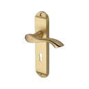 Heritage Brass Algarve Door Handle on Plate