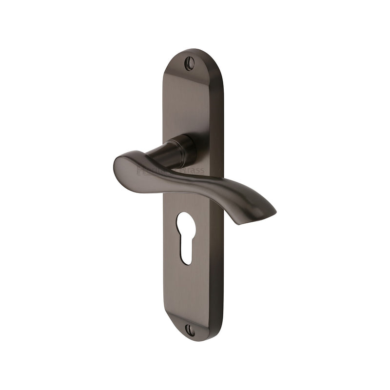 Heritage Brass Algarve Door Handle on Plate