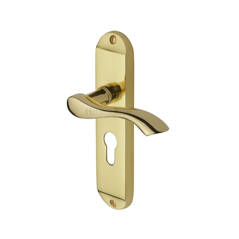 Heritage Brass Algarve Door Handle on Plate