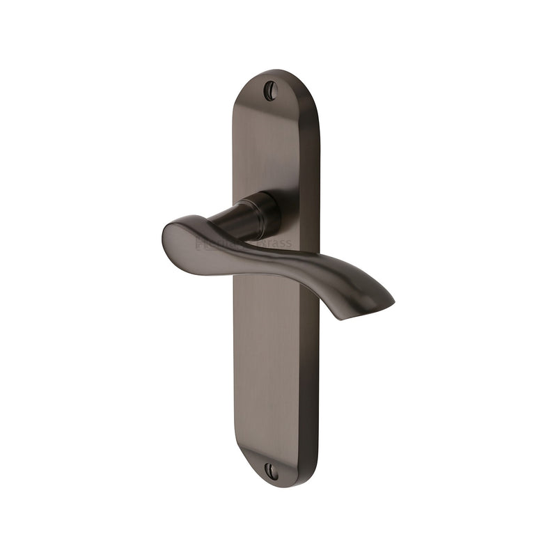 Heritage Brass Algarve Door Handle on Plate