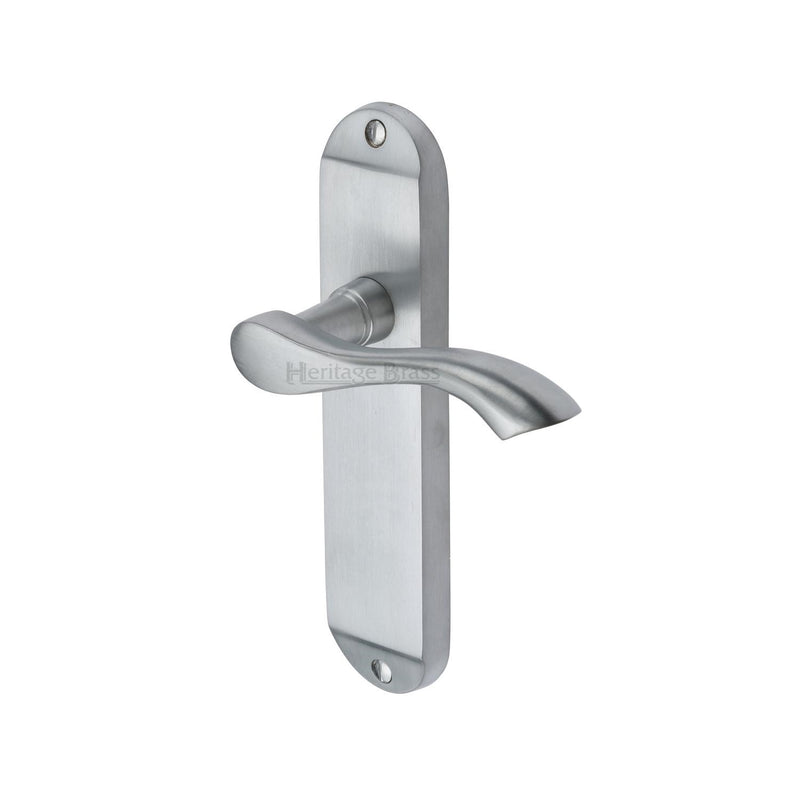 Heritage Brass Algarve Door Handle on Plate