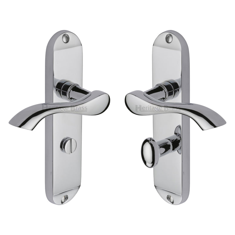 Heritage Brass Algarve Door Handle on Plate