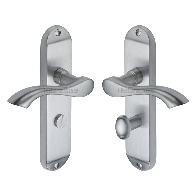 Heritage Brass Algarve Door Handle on Plate