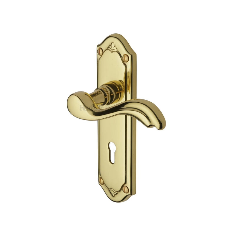 Heritage Brass Lisboa Door Handle on Plate