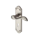 Heritage Brass Lisboa Door Handle on Plate