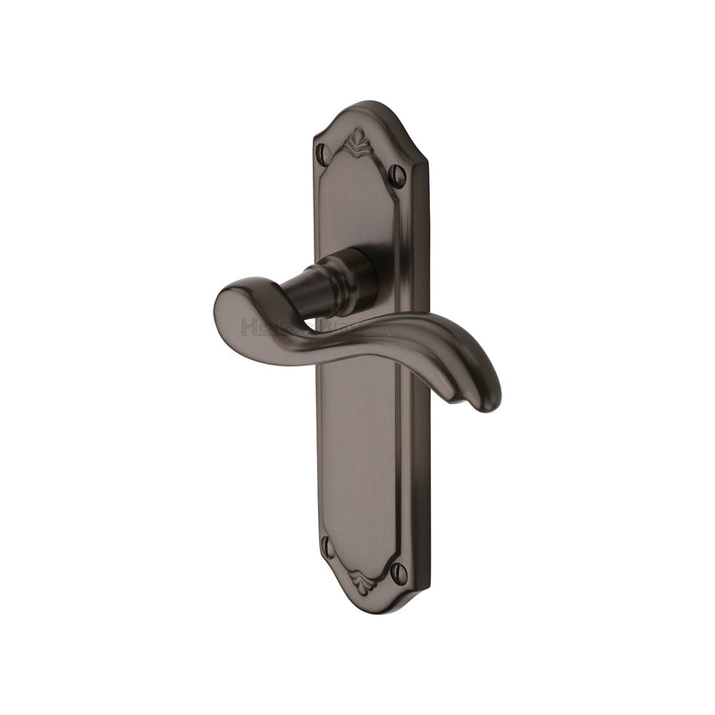 Heritage Brass Lisboa Door Handle on Plate