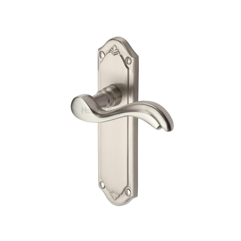 Heritage Brass Lisboa Door Handle on Plate
