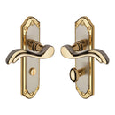 Heritage Brass Lisboa Door Handle on Plate