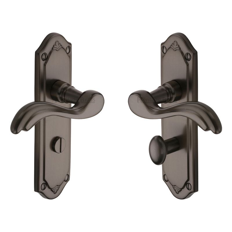 Heritage Brass Lisboa Door Handle on Plate