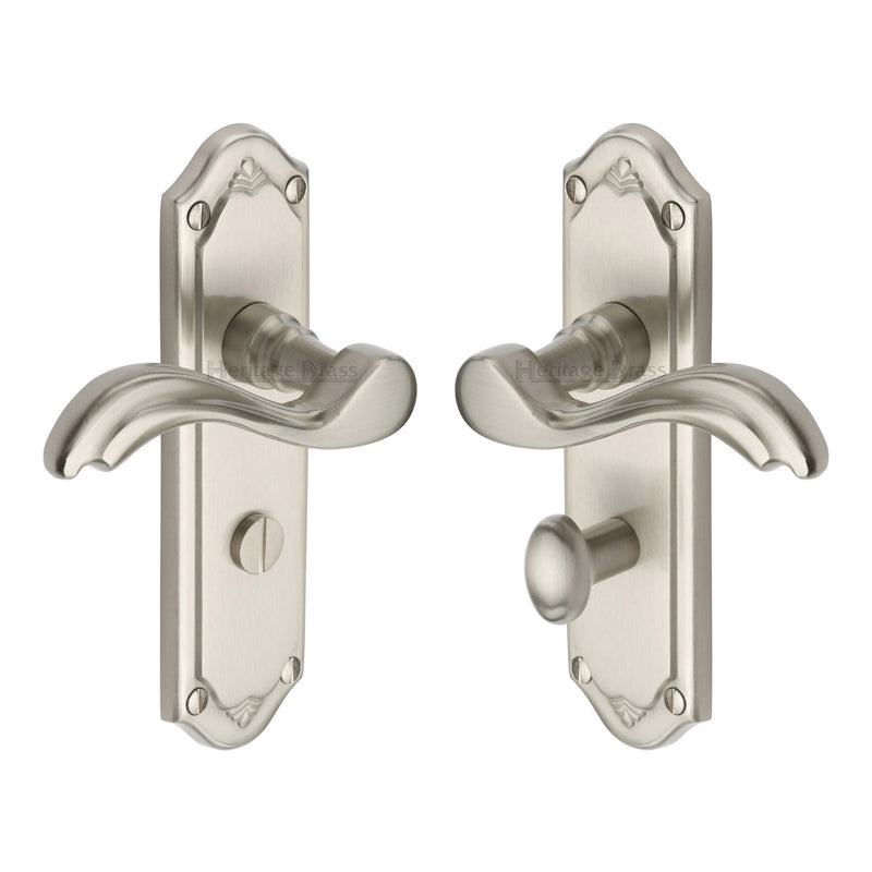 Heritage Brass Lisboa Door Handle on Plate