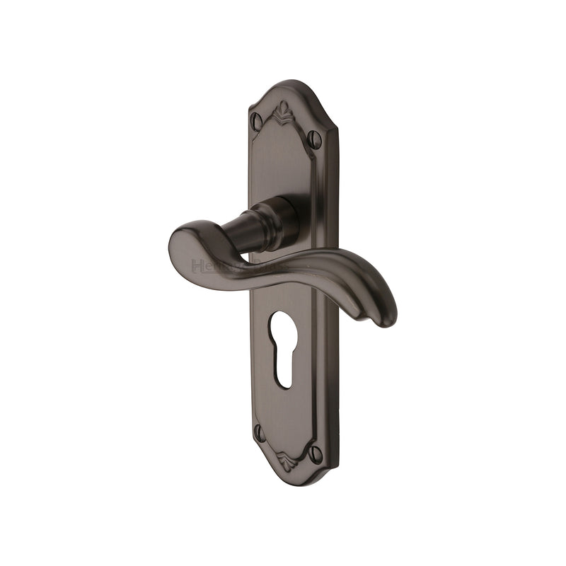 Heritage Brass Lisboa Door Handle on Plate