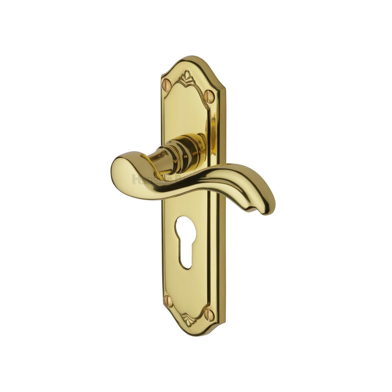 Heritage Brass Lisboa Door Handle on Plate