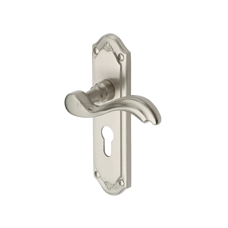 Heritage Brass Lisboa Door Handle on Plate