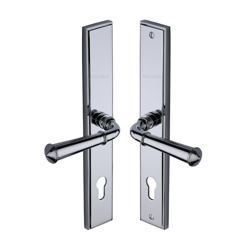 Heritage Brass  Colonial LH Door Handle on Plate
