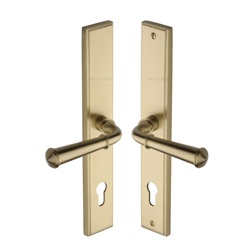 Heritage Brass  Colonial LH Door Handle on Plate