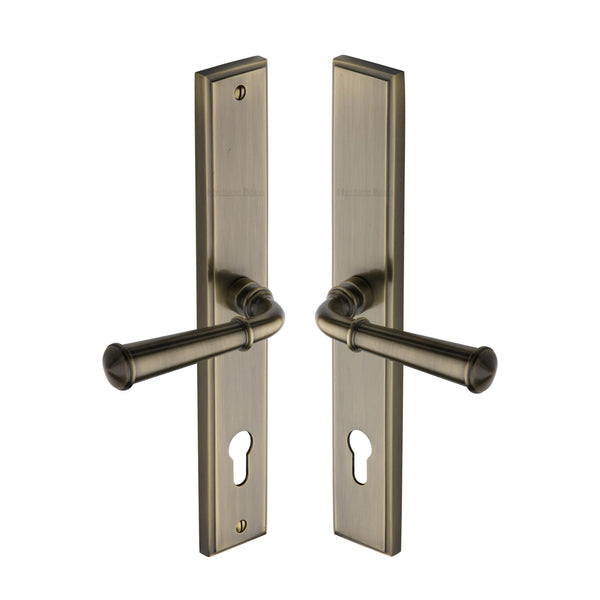 Heritage Brass Colonial RH Door Handle on Plate