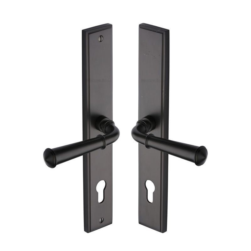 Heritage Brass Colonial RH Door Handle on Plate