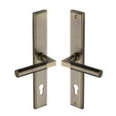Heritage Brass Bauhaus LH Door Handle on Plate