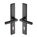 Heritage Brass Bauhaus LH Door Handle on Plate