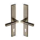 Heritage Brass Bauhaus RH Door Handle on Plate
