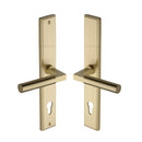 Heritage Brass Bauhaus RH Door Handle on Plate