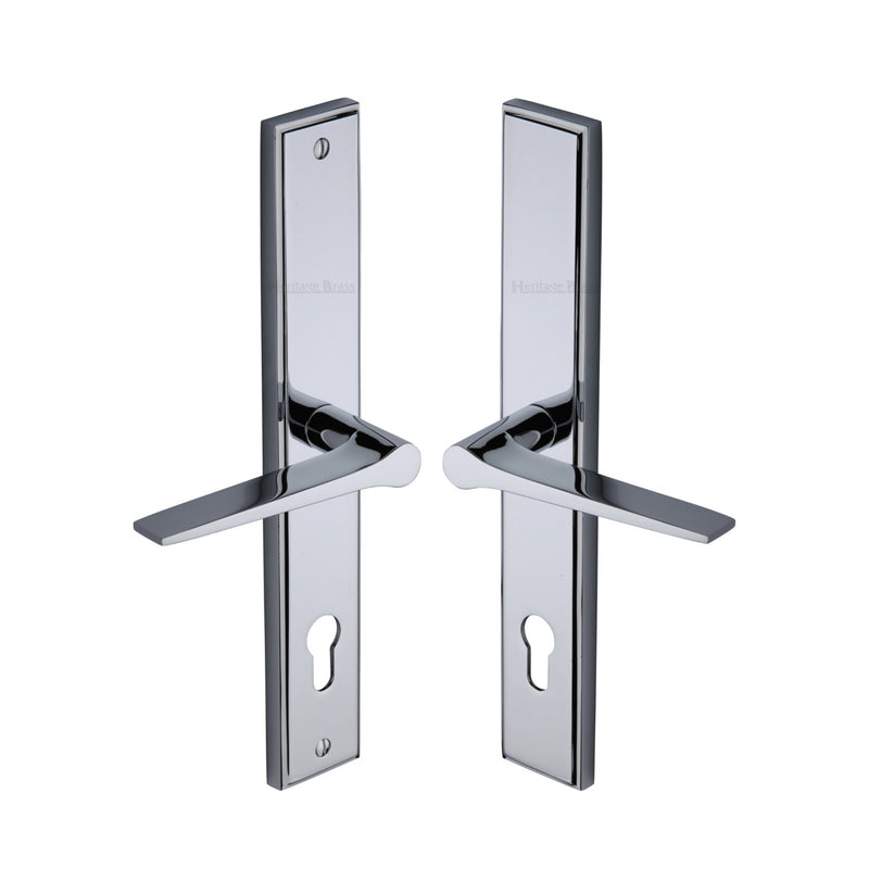 Heritage Brass Gio RH Door Handle on Plate