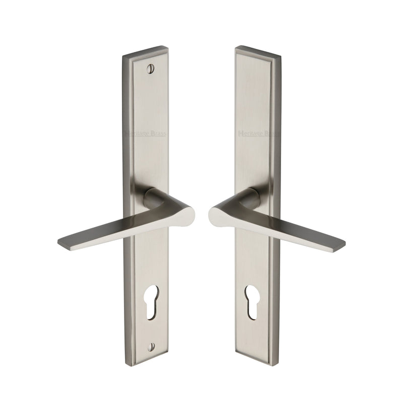 Heritage Brass Gio RH Door Handle on Plate