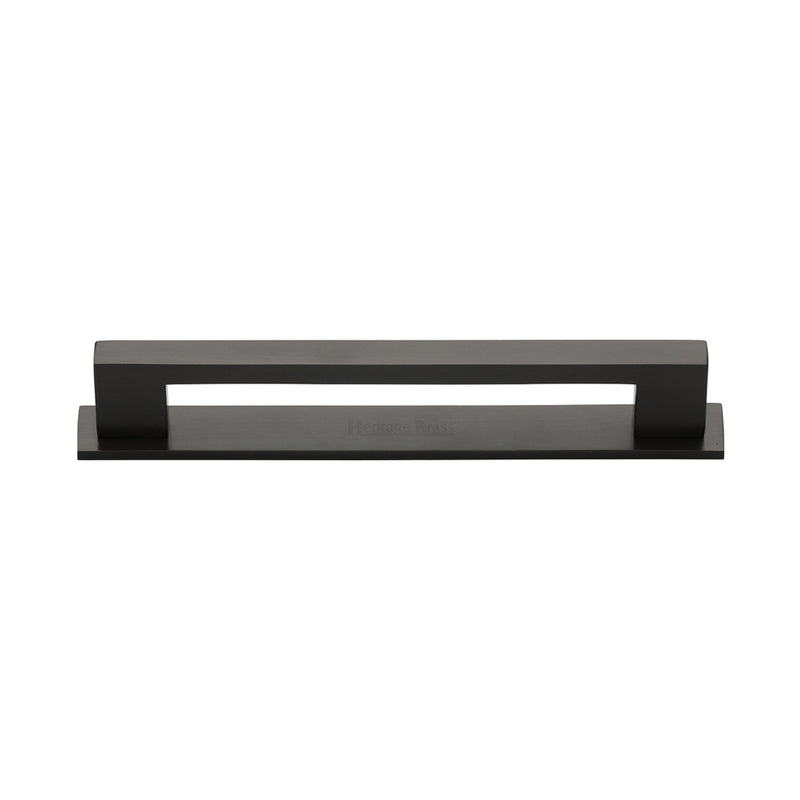 Heritage Brass Metro Cabinet Pull Handle with Plate