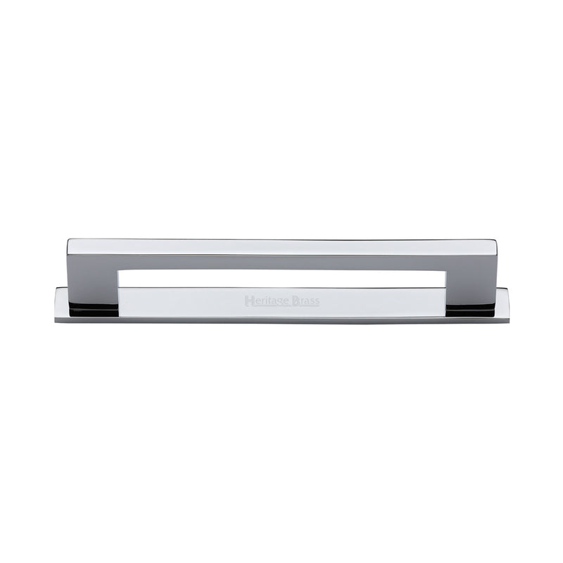 Heritage Brass Metro Cabinet Pull Handle with Plate