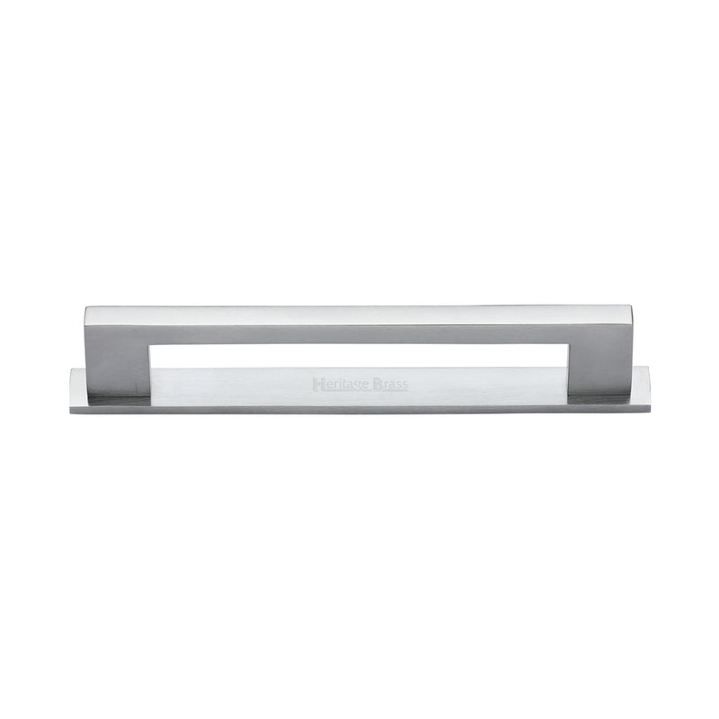 Heritage Brass Metro Cabinet Pull Handle with Plate