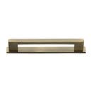 Heritage Brass Metro Cabinet Pull Handle with Plate