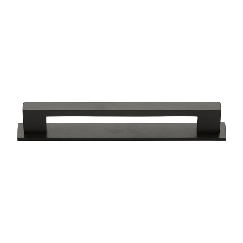 Heritage Brass Metro Cabinet Pull Handle with Plate