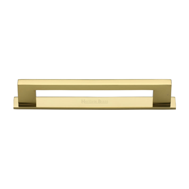 Heritage Brass Metro Cabinet Pull Handle with Plate